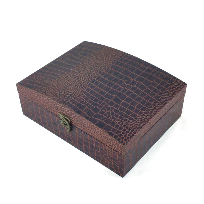 Red Barrel Studio® Quayshawn Handmade Faux Leather Decorative Box Wayfair
